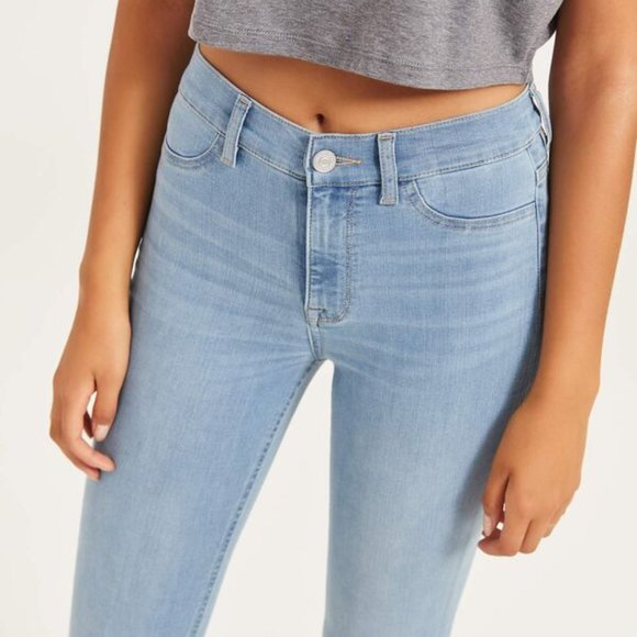 NWOT High Rise Jeggings Jeans Light Blue Denim - Picture 3 of 4